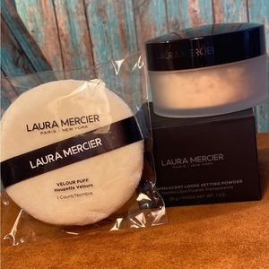 Laura Mercier Translucent Setting Powder & Velour Puff (NEW)